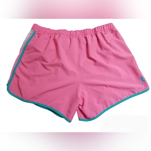 ADIDAS | Pink,Blue,White Athletic Climalite Shorts With Mesh Lining | Large - Picture 2 of 5